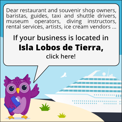 to business owners in Isla Lobos de Tierra