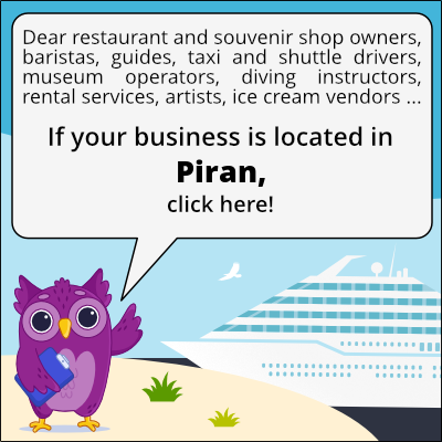 to business owners in Piran