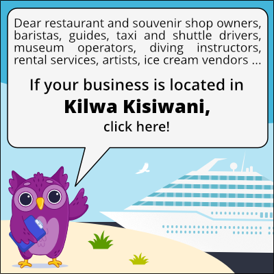 to business owners in Kilwa Kisiwani