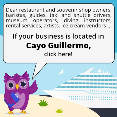 to business owners in Cayo Guillermo