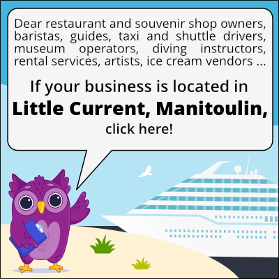 to business owners in Little Current, Manitoulin