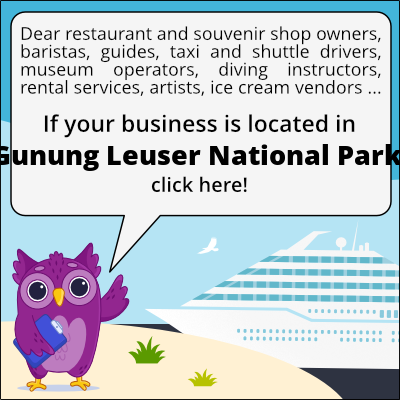 to business owners in Gunung Leuser National Park
