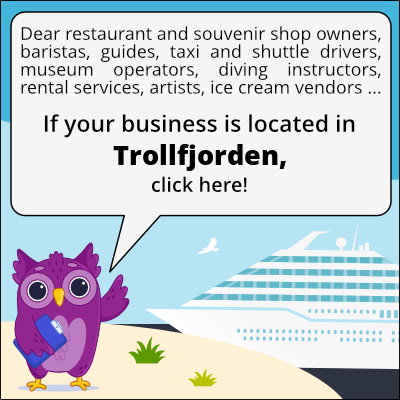 to business owners in Trollfjorden